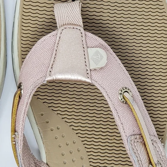 Sperry Flip Flop Thong Sandals Flat Heel  Rose Gold Petal Pink Women's 10 - Picture 5 of 8